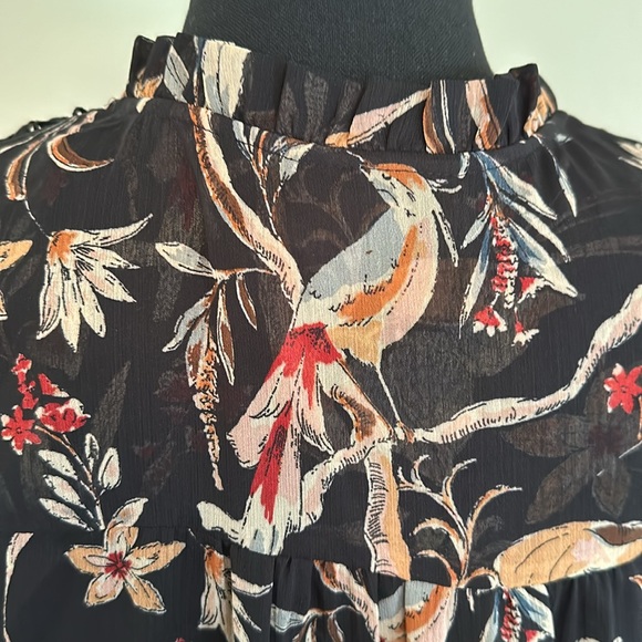 Maeve Floral Peasant Blouse, Size L - Picture 8 of 15